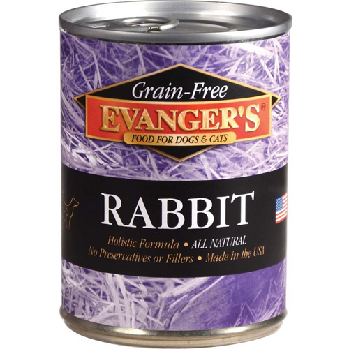 Evanger's Grain Free Rabbit  Canned Dog and Cat Food