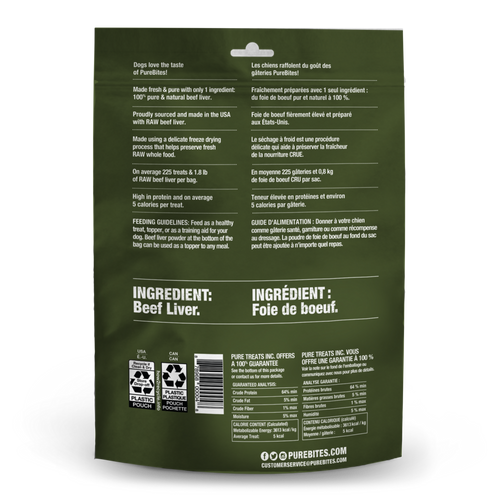 PureBites Freeze Dried Beef Liver Dog Treats