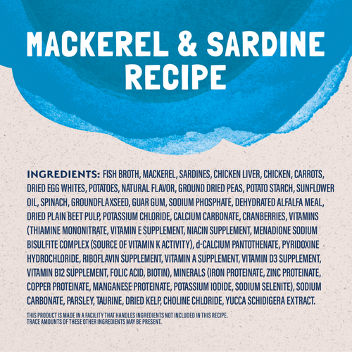 Natural Balance Original Ultra Platefulls Wet Cat Food, Mackerel & Sardine Morsels in Gravy Recipe