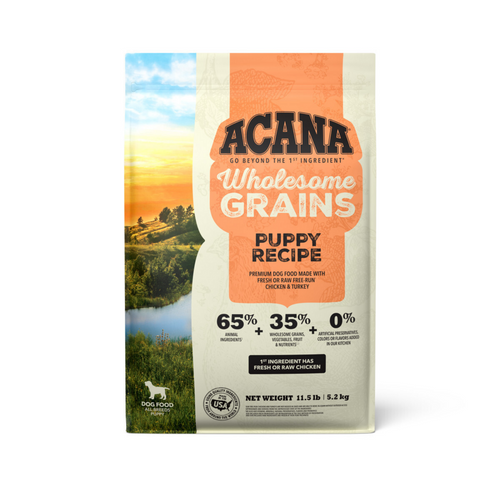 ACANA Wholesome Grains, Puppy Recipe Dry Dog Food