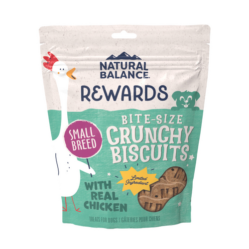 Natural Balance Rewards Crunchy Biscuits With Real Chicken Dog Treats