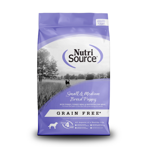 NutriSource Grain Free Small & Medium Breed Puppy Recipe Dry Dog Food