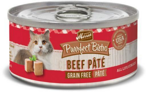 Merrick Purrfect Bistro Grain Free Beef Pate Adult Wet Cat Food