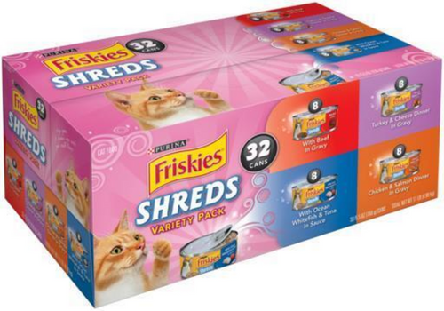 Friskies Shreds Variety Pack Wet Cat Food