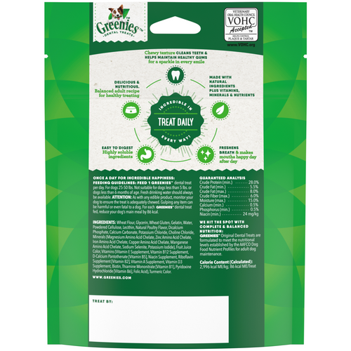 Greenies Original Dental Dog Chews Regular