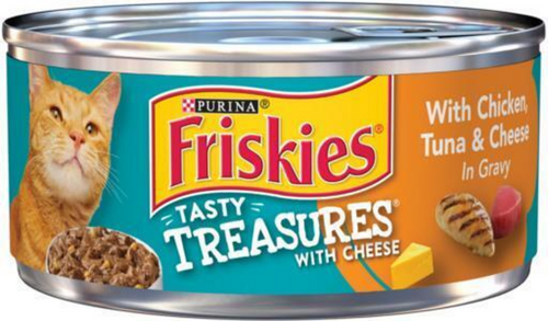 Purina Friskies Tasty Treasures Gravy Chicken Tuna and Scallop Wet Cat Food