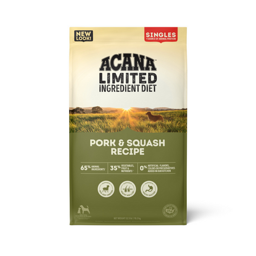 Acana Singles Limited Ingredient Grain Free High Protein Pork & Squash Recipe Dry Dog Food