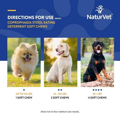 NaturVet Coprophagia plus Breath Aid Functional Soft Chews for Dogs