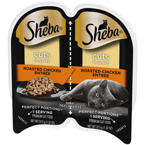 Sheba Perfect Portions Cuts in Gravy Roasted Chicken Entree Wet Cat Food