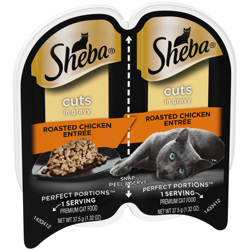 Sheba Perfect Portions Cuts in Gravy Roasted Chicken Entree Wet Cat Food