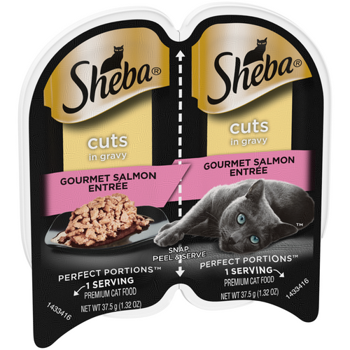 Sheba Perfect Portions Cuts in Gravy Gourmet Salmon Entree Wet Cat Food