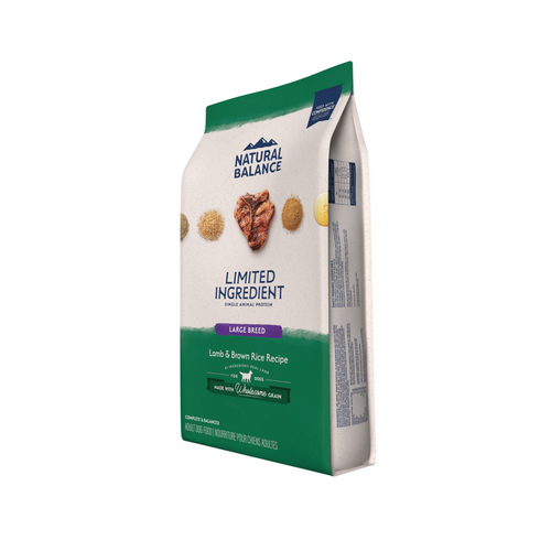 Natural Balance Limited Ingredient Dry Dog Food, Large Breed Lamb & Brown Rice Recipe