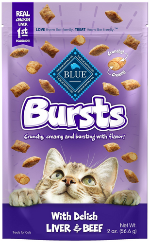 Blue Buffalo Bursts Filled Chicken Liver & Beef Cat Treats