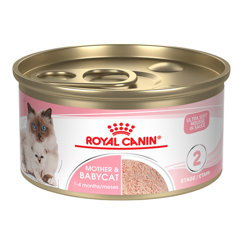 Royal Canin Feline Health Nutrition Mother & Babycat Ultra Soft Mousse in Sauce Canned Cat Food