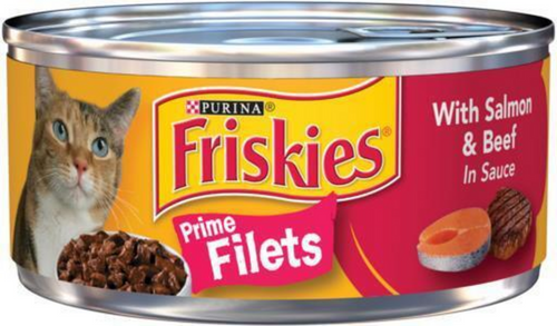 Purina Friskies Prime Filets Salmon & Beef in Sauce Wet Cat Food