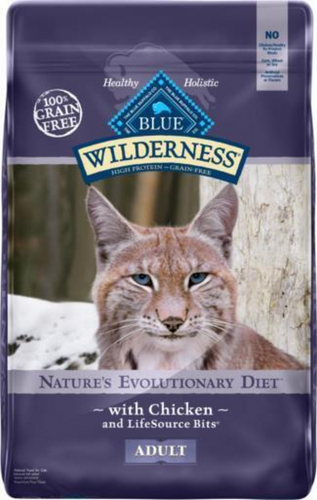 Blue Buffalo Wilderness High-Protein Grain-Free Adult Chicken Recipe Dry Cat Food