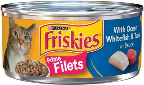 Friskies Prime Fillets Ocean Whitefish and Tuna in Sauce Wet Cat Food