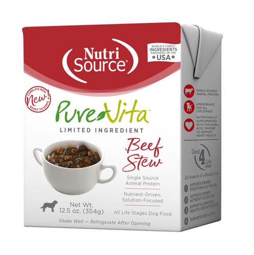 PureVita Beef Stew Dog Food