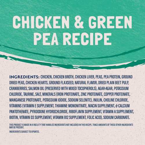 Natural Balance Limited Ingredient Wet Cat Food, Chicken & Green Pea Pate Recipe