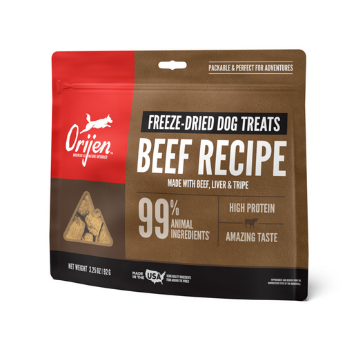 ORIJEN Freeze Dried Ranch Raised Beef Dog Treats