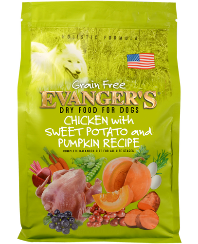 Evanger's Grain Free Chicken Sweet Potato and Pumpkin Dry Dog Food