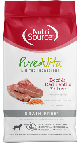 PureVita Grain Free Beef & Red Lentils Dry Dog Food