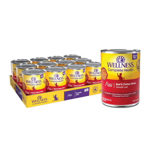 Wellness Complete Health Pate Beef and Chicken Dinner Wet Cat Food