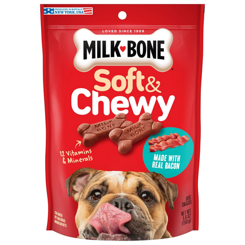 Milk-Bone Soft & Chewy Dog Treats Made With Real Bacon