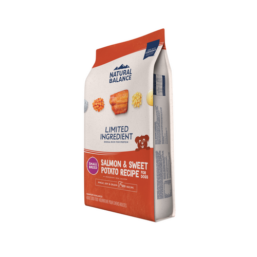 Natural Balance Limited Ingredient Grain Free Dry Dog Food for Small Breeds, Salmon & Sweet Potato