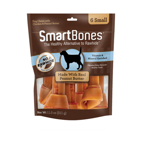 SmartBones Rawhide-Free Peanut Butter Dog Treats