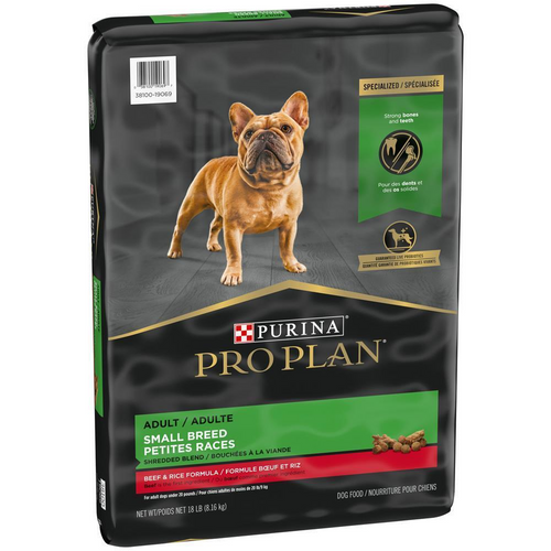 ProPlan Shredded Blend Beef and Rice Small Breed Dry Dog Food