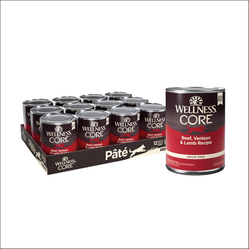 Wellness CORE Grain Free Natural Beef, Venison and Lamb Recipe Wet Canned Dog Food