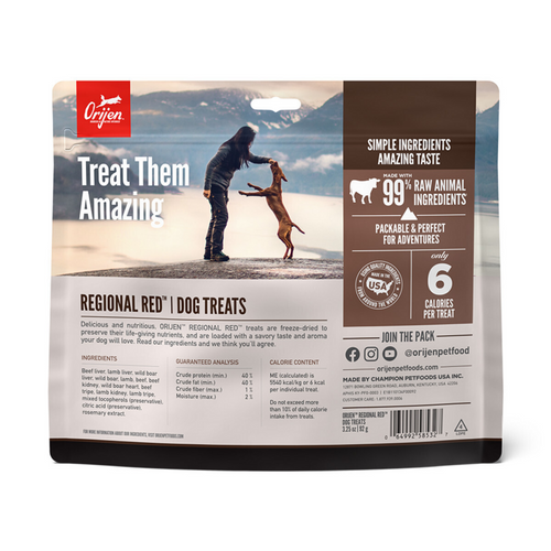 ORIJEN Freeze Dried Regional Red Dog Treats