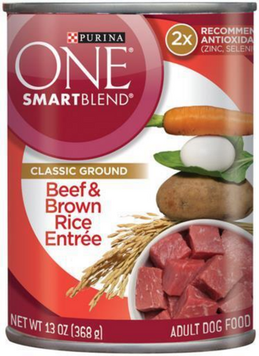 One Beef and Brown Rice Wet Dog Food