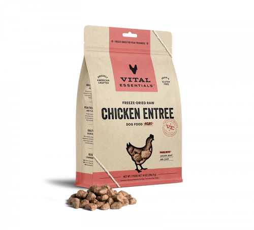 Vital Essentials Chicken Nibblets Freeze Dried Dog Food