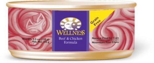 Wellness Complete Health Pate Beef and Chicken Dinner Wet Cat Food