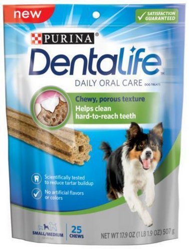 Purina Dentalife Daily Oral Care Adult Small & Medium Breed Chicken Dog Treats