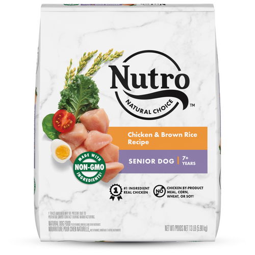 Nutro Wholesome Essentials Senior Chicken, Whole Brown Rice and Sweet Potato Formula Dry Dog Food