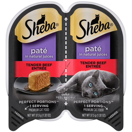 Sheba Perfect Portions Pate Tender Beef Entree Wet Cat Food