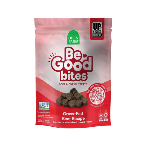 Open Farm Be Good Bites Grass Fed Beef Soft & Chewy Dog Treats