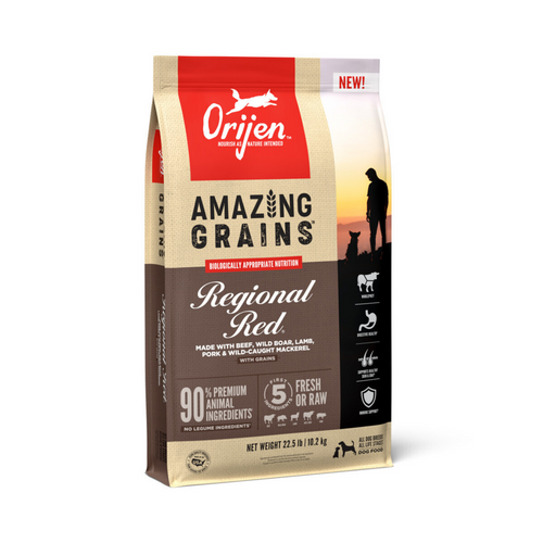ORIJEN High Protein Amazing Grains Regional Red Dry Dog Food