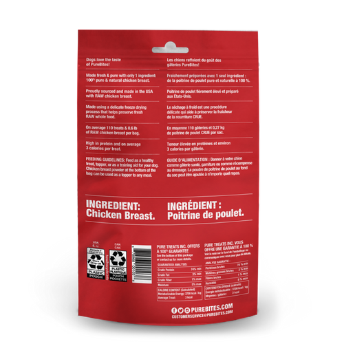 PureBites Freeze Dried Chicken Breast Dog Treats