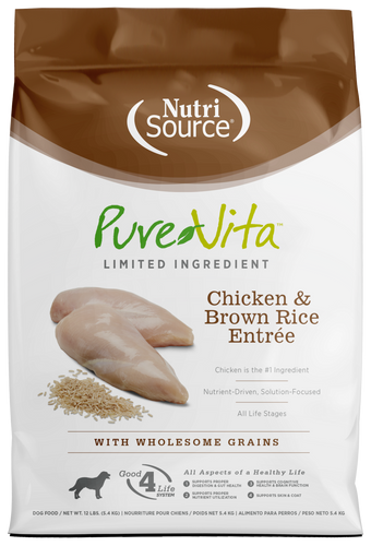 PureVita Chicken And Brown Rice Dry Dog Food