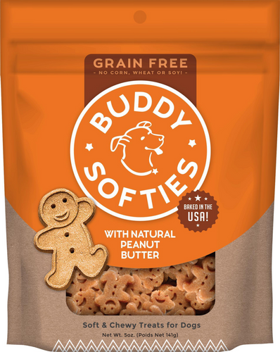 Buddy Biscuits Softies Soft & Chewy Grain Free Peanut Butter Dog Treats