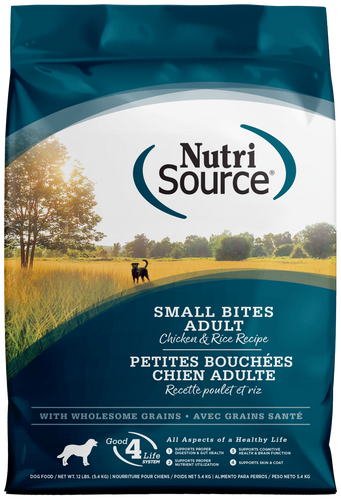 NutriSource Small Bites Chicken & Rice Recipe Dry Dog Food