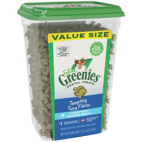 Feline Greenies Adult Dental Tempting Tuna Flavor Cat Treats