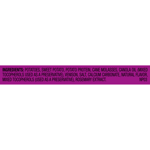 Natural Balance Rewards Crunchy Biscuits Dog Treats for Small Breeds with Real Venison