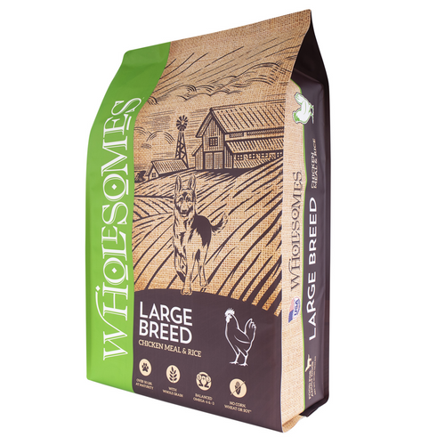 Wholesomes Large Breed Chicken Meal & Rice Recipe Dry Dog Food