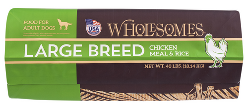 Wholesomes Large Breed Chicken Meal & Rice Recipe Dry Dog Food