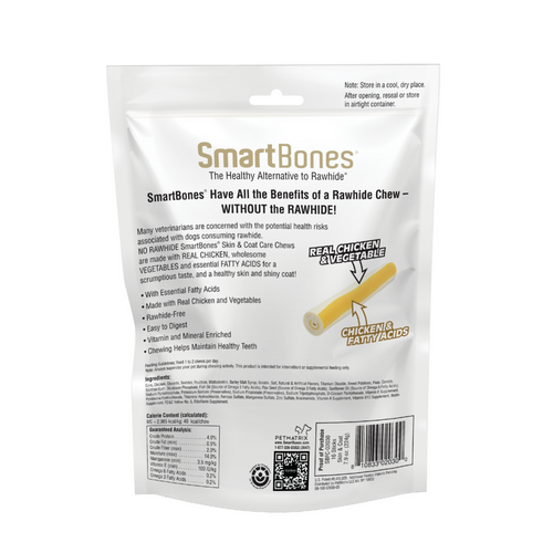 SmartBones Skin & Coat Care Chicken Chews Dog Treats